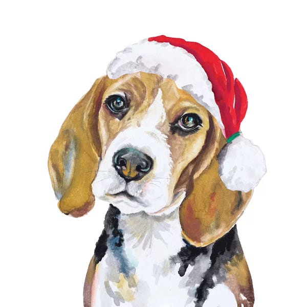 Christmas Animals: Holiday Dog I by Patricia Pinto