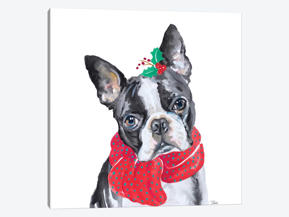 Holiday Dog II by Patricia Pinto 1-piece Canvas Art