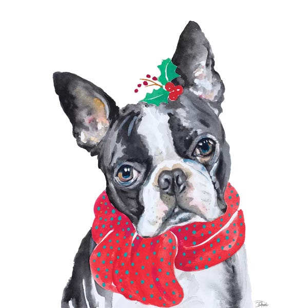 Christmas Animals: Holiday Dog II by Patricia Pinto