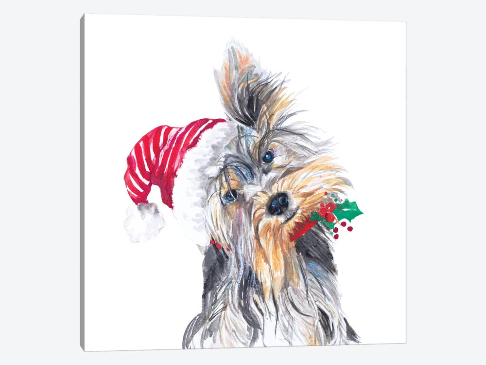 Holiday Dog III by Patricia Pinto 1-piece Canvas Art Print