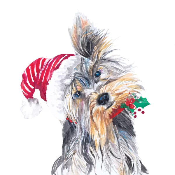 Christmas Animals: Holiday Dog III by Patricia Pinto