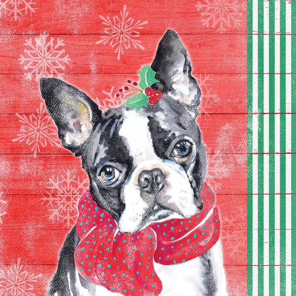 Christmas Animals: Holiday Puppy II by Patricia Pinto