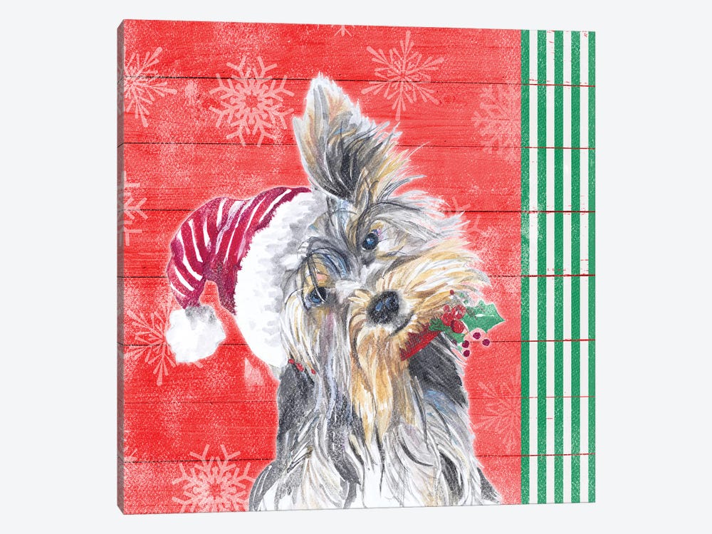 Holiday Puppy III by Patricia Pinto 1-piece Canvas Art Print