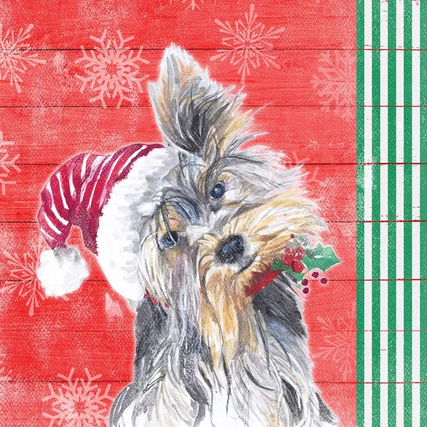Christmas Animals: Holiday Puppy III by Patricia Pinto