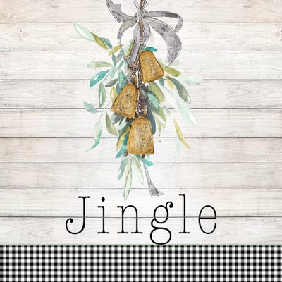 Jingle Bell Wreath by Patricia Pinto canvas print