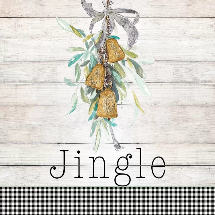 Jingle Bell Wreath by Patricia Pinto wall art