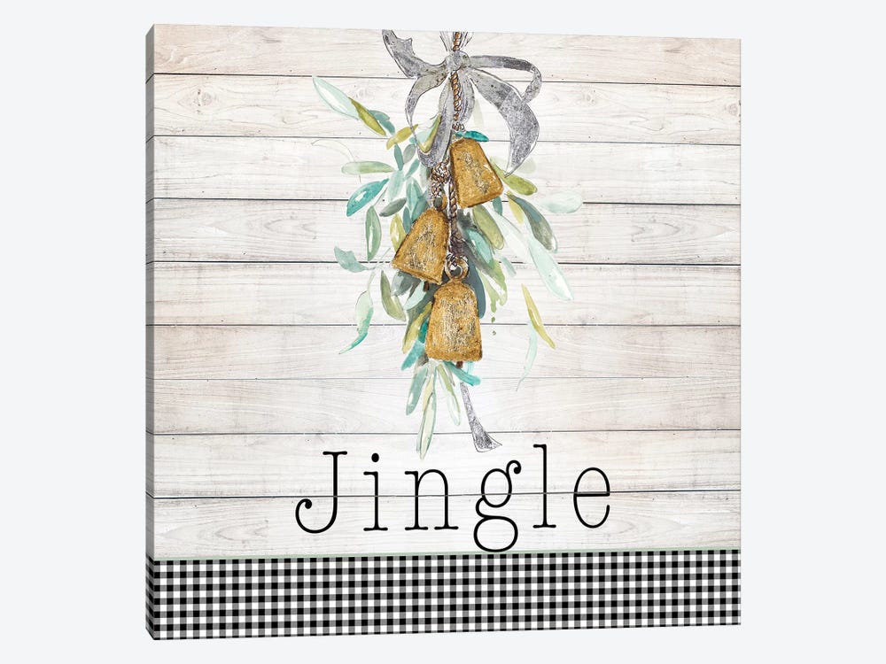 Jingle Bell Wreath by Patricia Pinto 1-piece Art Print