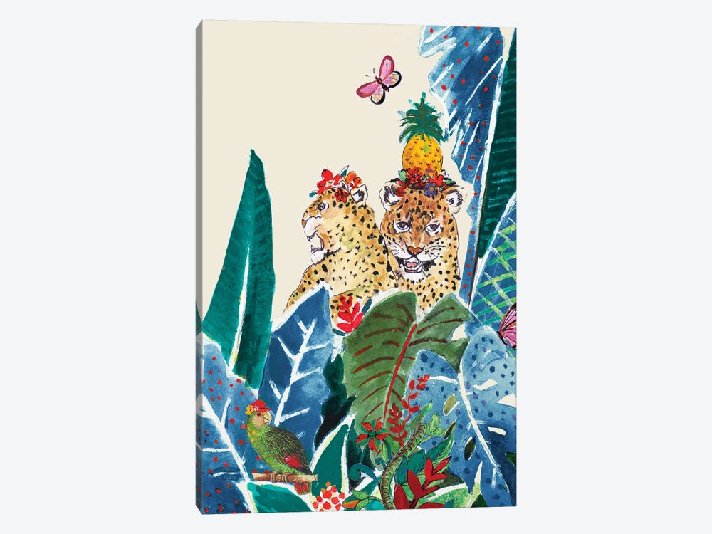 Jungle CarnIVal On Cream by Patricia Pinto 1-piece Canvas Artwork
