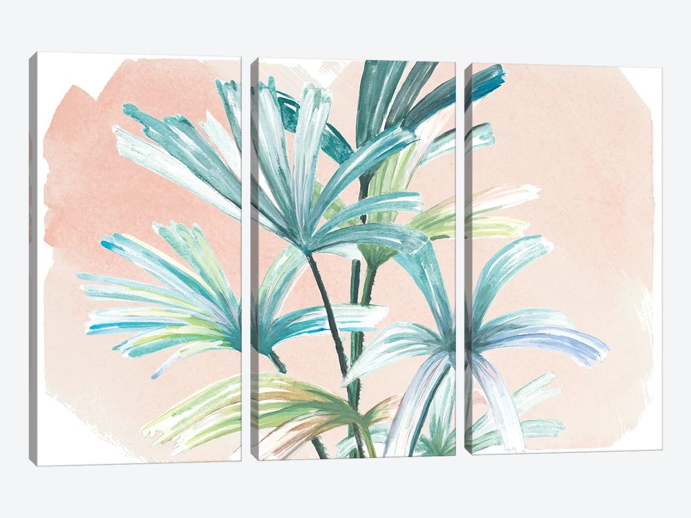 Jungle Gems On Blush I by Patricia Pinto 3-piece Canvas Print