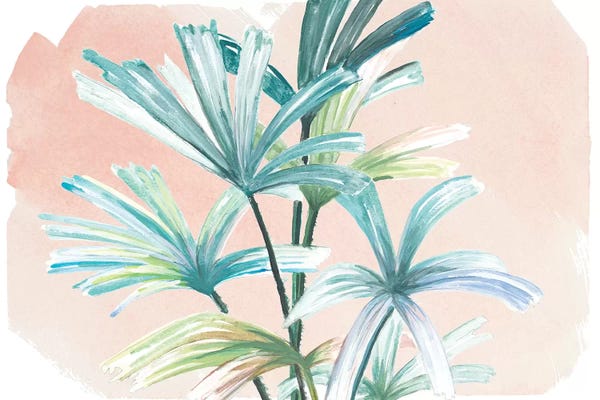 Patricia Pinto: Jungle Gems On Blush I by Patricia Pinto