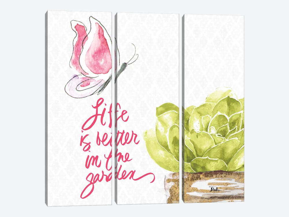 Life Is Better by Patricia Pinto 3-piece Art Print