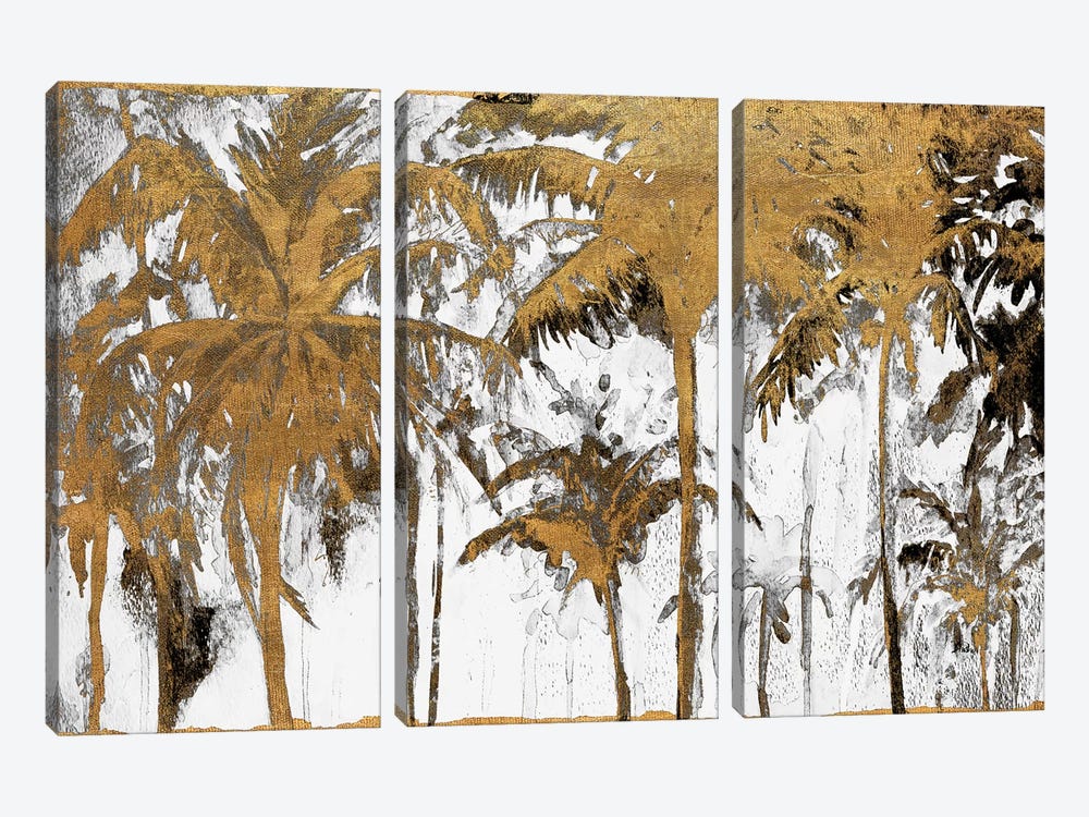 Luxe Palms I by Patricia Pinto 3-piece Canvas Art