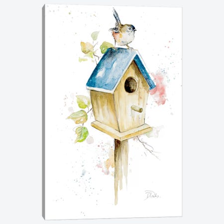 Bird House I Canvas Print #PPI48} by Patricia Pinto Canvas Art Print