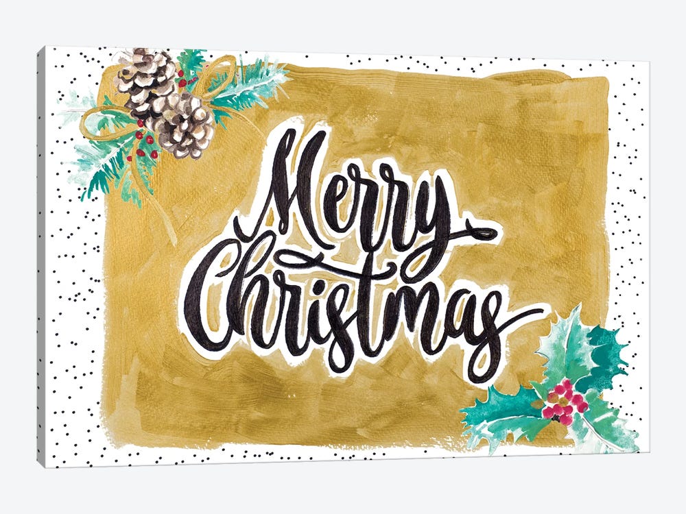 Merry Christmas by Patricia Pinto 1-piece Art Print