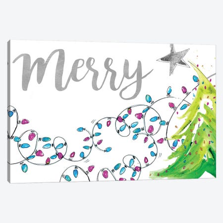 Merry With Lights Canvas Print #PPI491} by Patricia Pinto Art Print