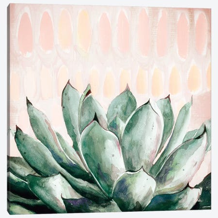 Modern Green Agave Canvas Print #PPI493} by Patricia Pinto Art Print