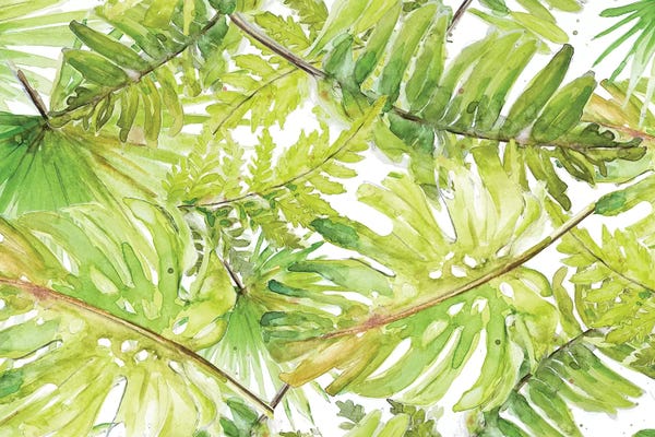 Patricia Pinto: New Green Scattered Palms by Patricia Pinto