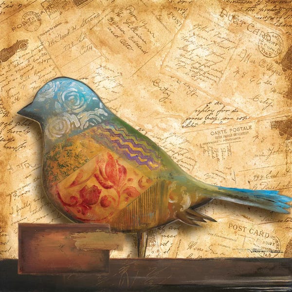 Patricia Pinto: Bird of Collage I by Patricia Pinto