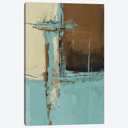Oxido On Teal I Canvas Print #PPI513} by Patricia Pinto Canvas Art
