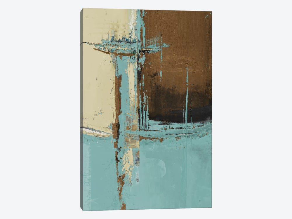 Oxido On Teal I by Patricia Pinto 1-piece Canvas Print