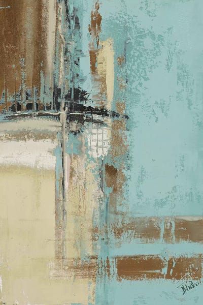 Oxido On Teal II by Patricia Pinto framed wall art