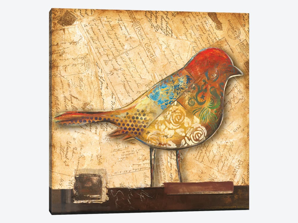 Bird of Collage II by Patricia Pinto 1-piece Canvas Artwork