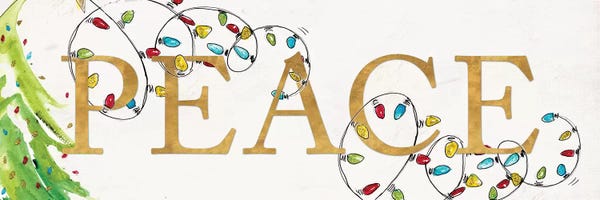 Christmas Signs & Sentiments: Peace With Lights by Patricia Pinto