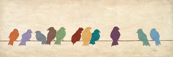 Patricia Pinto: Birds Meeting  (assorted colors) by Patricia Pinto