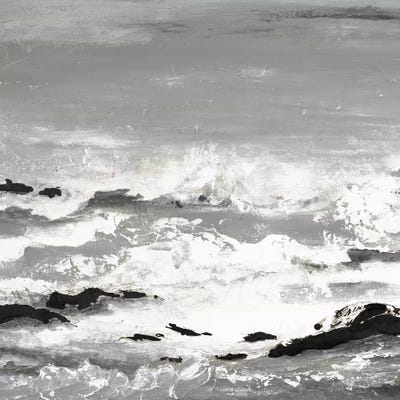 Rocks And Waves by Patricia Pinto canvas print