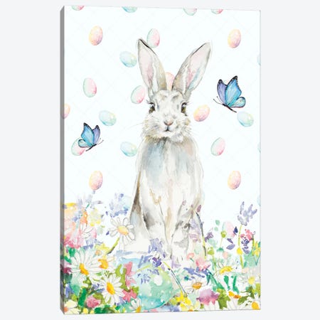 Tall Easter Bunny Canvas Print #PPI564} by Patricia Pinto Canvas Art
