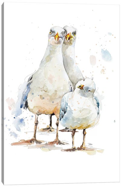 The Happy Family Canvas Art Print - Patricia Pinto