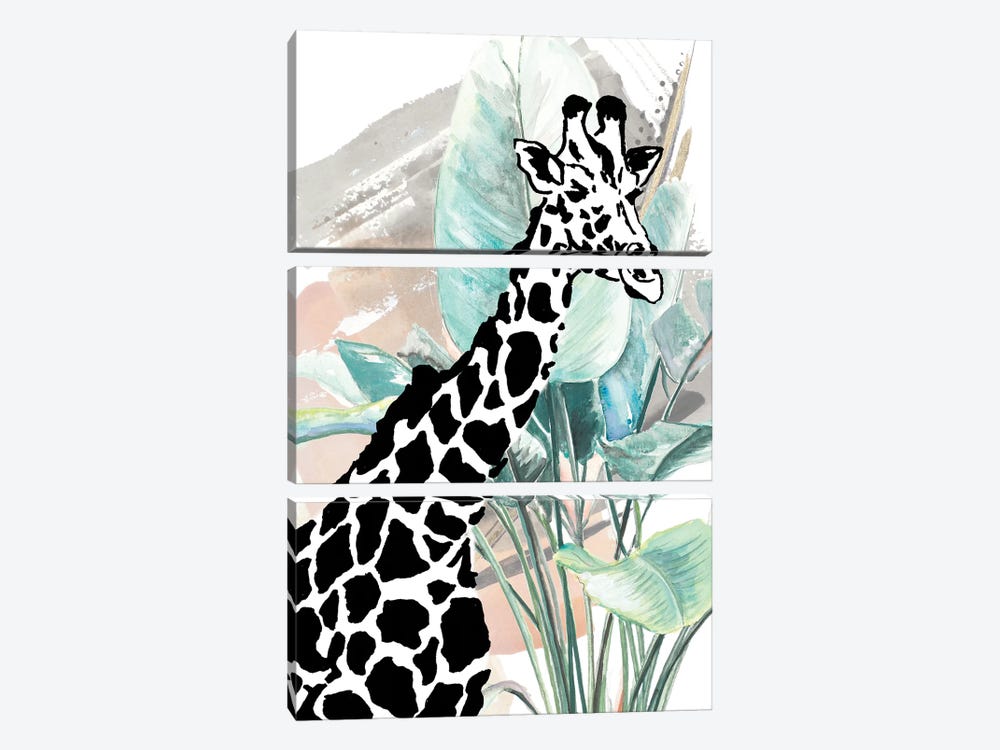 Tropical Giraffe by Patricia Pinto 3-piece Canvas Art Print