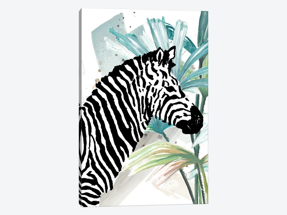 Tropical Zebra by Patricia Pinto 1-piece Canvas Artwork