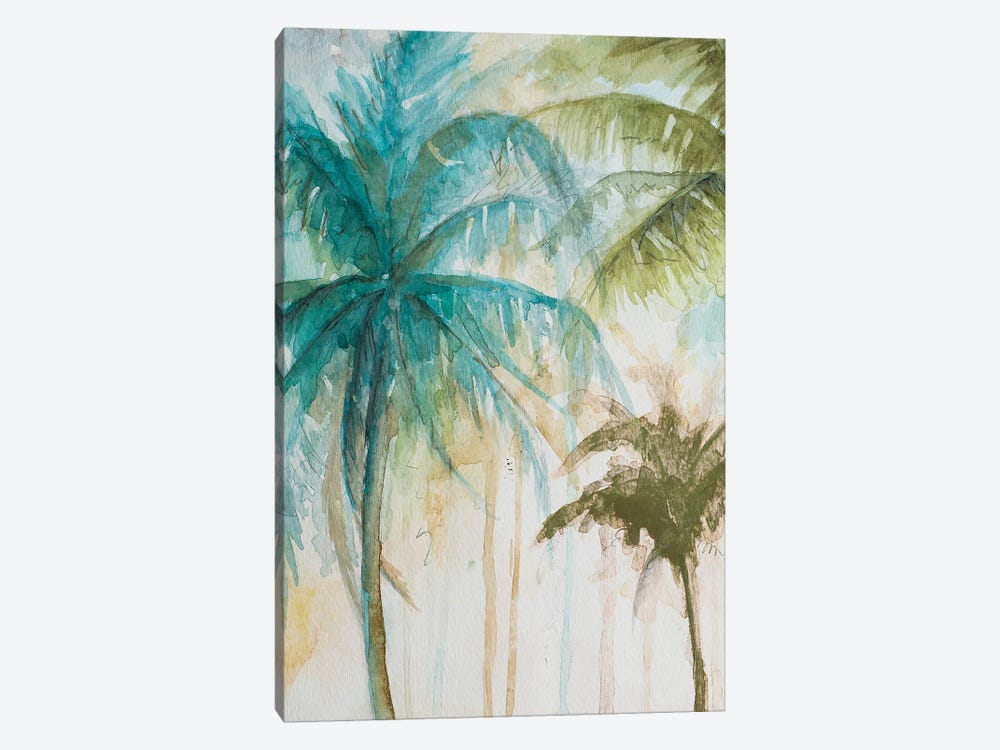 Watercolor Palms In Blue I by Patricia Pinto 1-piece Art Print