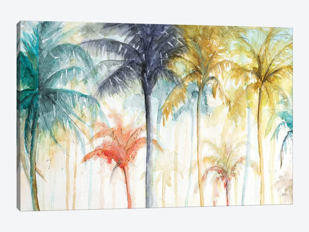 Watercolor Summer Palms by Patricia Pinto 1-piece Canvas Art Print