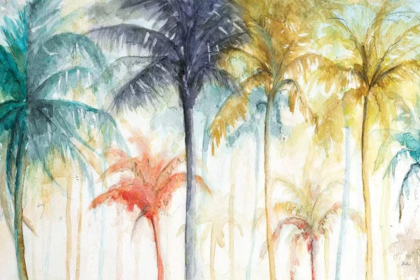 Botanical Still Life: Watercolor Summer Palms by Patricia Pinto