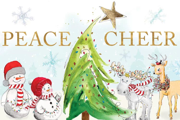 Whimsical Christmas by Patricia Pinto wall art
