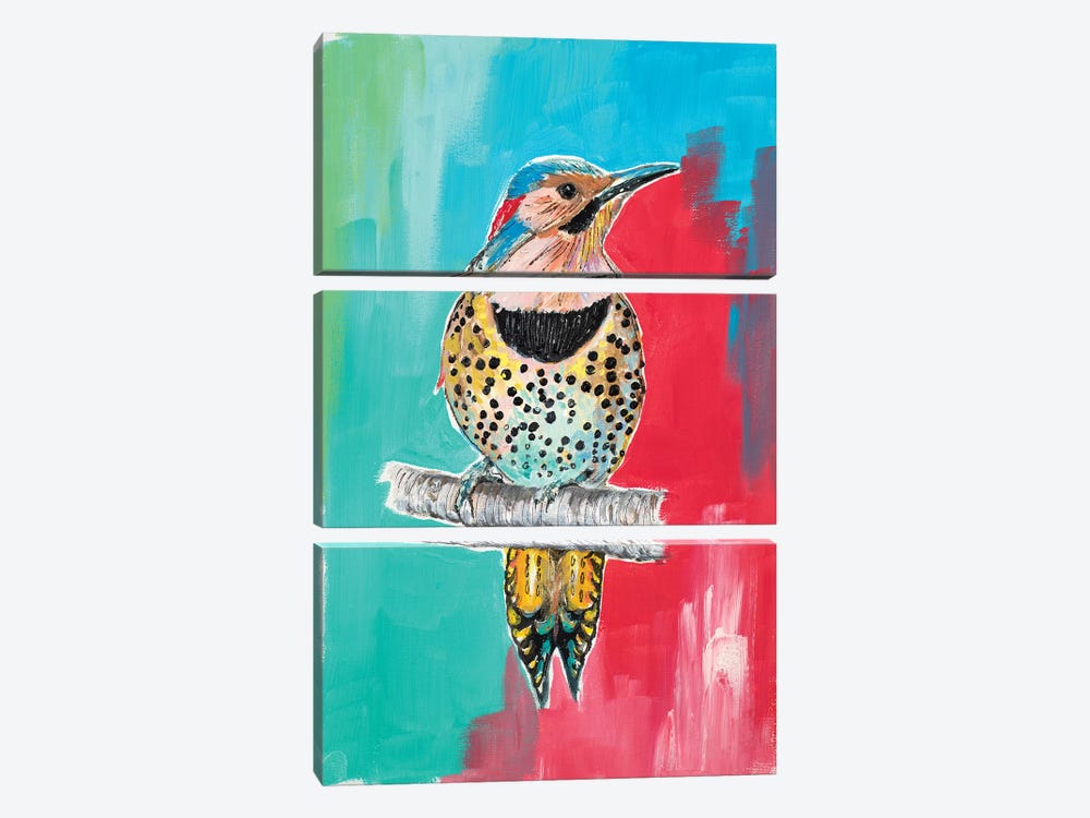 Woodpecker I by Patricia Pinto 3-piece Canvas Artwork
