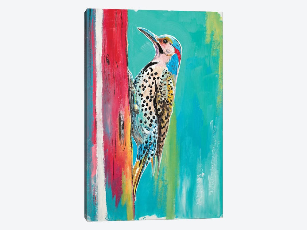 Woodpecker II by Patricia Pinto 1-piece Canvas Print