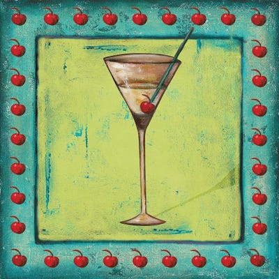 Cherry Coctelito by Patricia Pinto canvas print