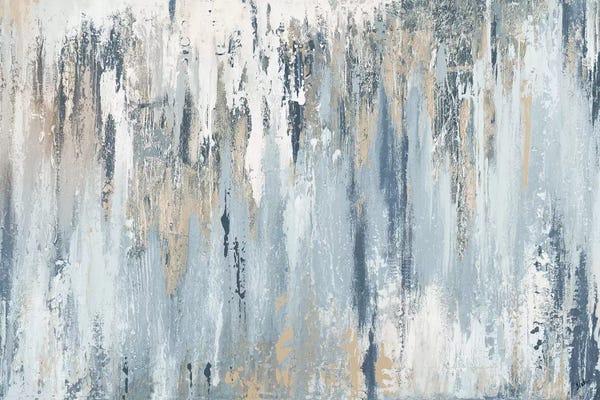 Large Abstract Art - Canvas Prints: Blue Illusion by Patricia Pinto