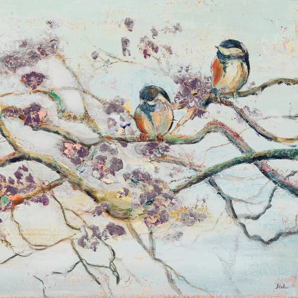 Patricia Pinto: Spring Bird on Branch by Patricia Pinto
