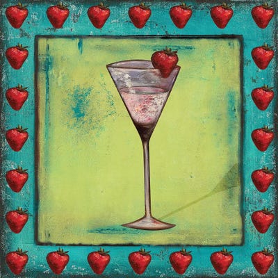 Strawberry Coctelito by Patricia Pinto canvas print