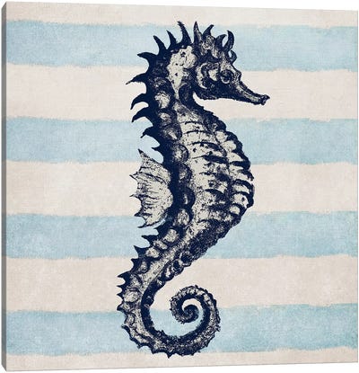 Surf Side Striped II Canvas Art Print - Seahorse Art