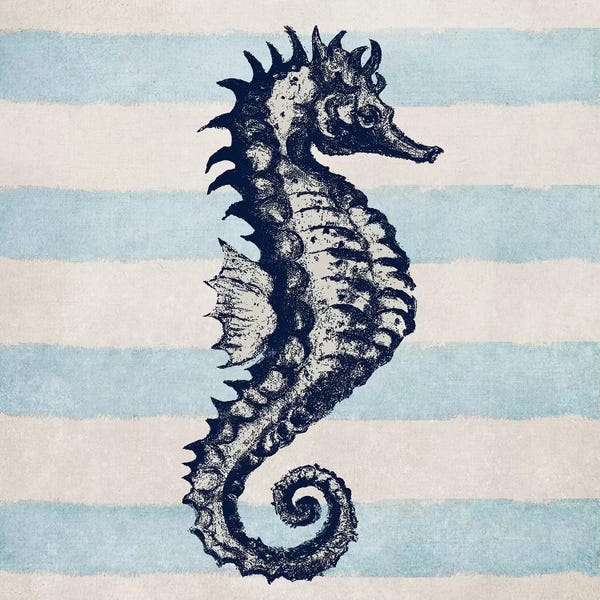 Seahorses: Surf Side Striped II by Patricia Pinto