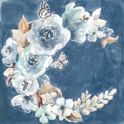 Wild Beauty Wreath by Patricia Pinto multi panel art