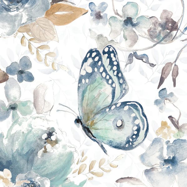 Shabby Chic Décor: Butterfly Beauty I by Patricia Pinto