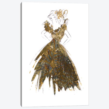 Fashion in Gold I Canvas Print #PPI643} by Patricia Pinto Canvas Artwork