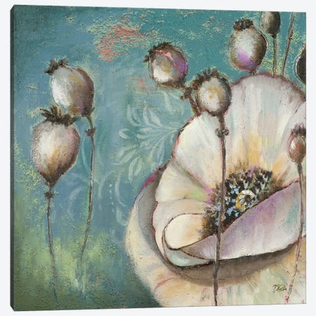 Blue Poppies I Canvas Print #PPI64} by Patricia Pinto Canvas Artwork