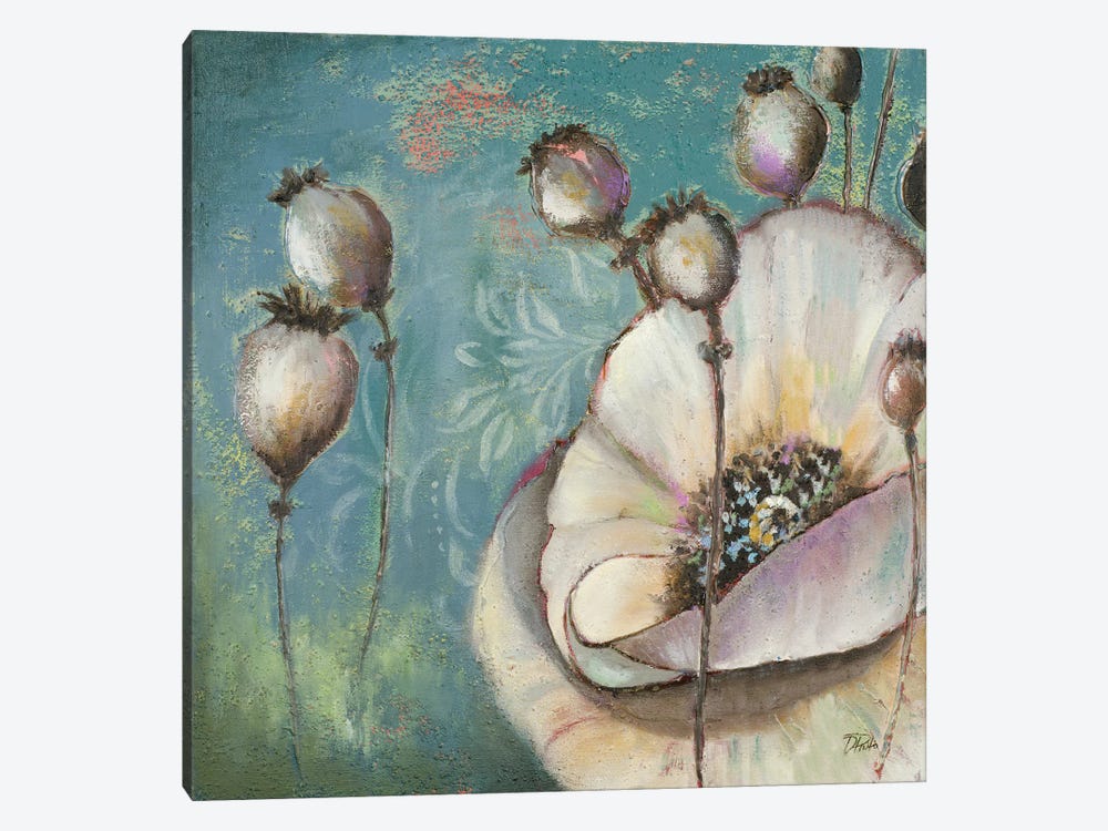 Blue Poppies I by Patricia Pinto 1-piece Canvas Art